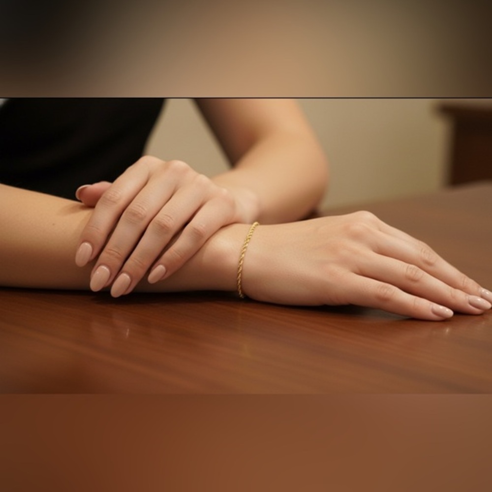 Korean gold plated chain bracelet ⛓️‍💥✨✨